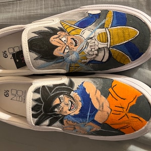 Custom painted canvas shoes