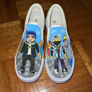 Custom painted canvas shoes