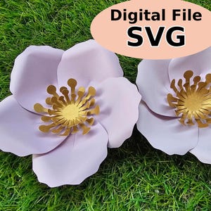 Paper Rose Templates, Paper Flower svg, 3D Paper Flowers #117  svg, Rose Svg, Flower svg, Flower# 117, Template for DIY Crafting