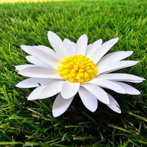 Paper Daisy Templates, Paper Daisy Flower3 svg, 3D Paper Flowers svg, Chamomile Flower, Rose Svg, Flower svg,  Template for DIY Crafting