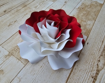 Paper Rose#7 Templates, Rose Svg, Paper Flower svg, 3D Paper Flowers svg, Flower svg, DIY rose svg, Template DIY Crafting, Paper Rose svg
