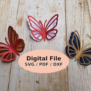 Butterfly SVG, 3D Butterfly svg, Butterfly template, DIY Butterfly, Cricut SVG Files, Butterflies, Butterfly Svg for Cricut