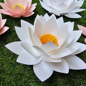 3D Paper Lotus Template: DIY Floral SVG/PDF (digital Download) - Etsy