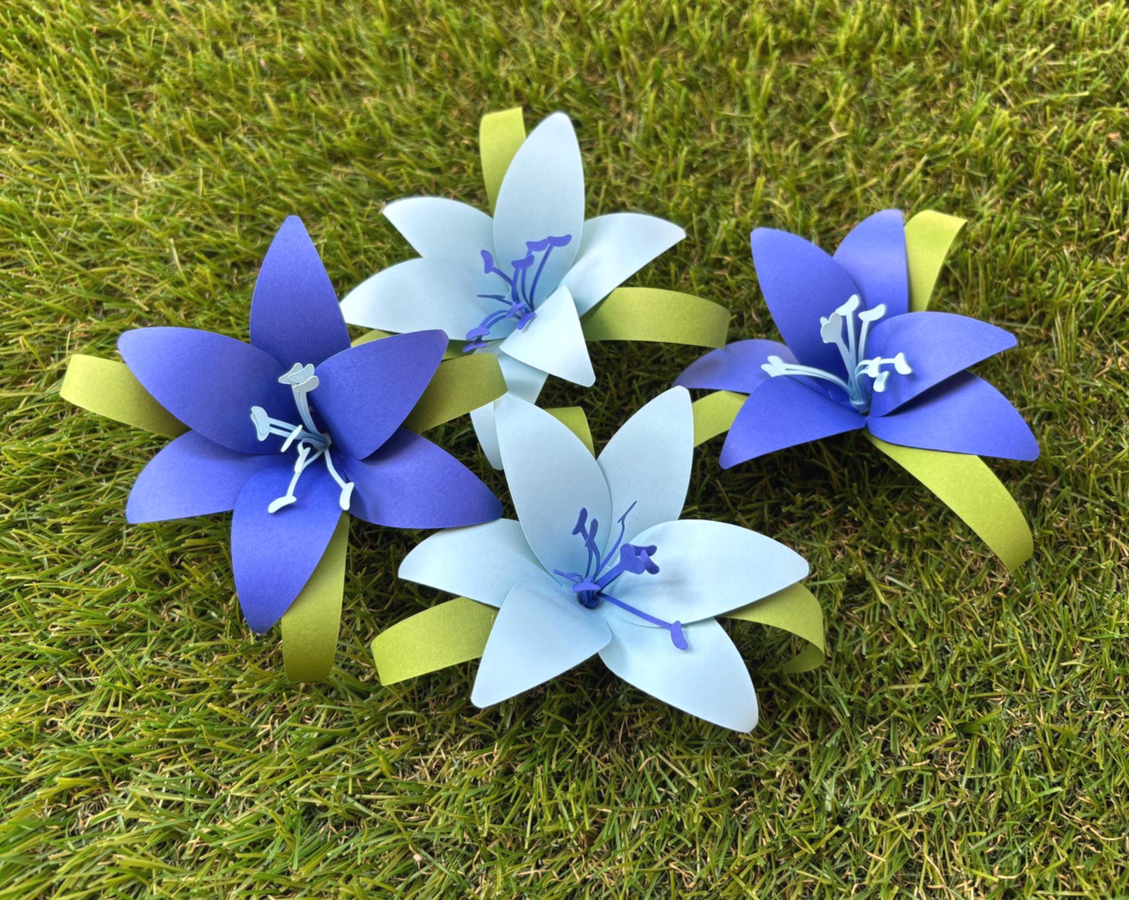 Lily Paper Flower Template | 3D Paper Lily SVG | DIY Paper Flowers for  Crafts & Home Decor | Handmade Lily Petals Printable Flower PDF| Dxf - Etsy