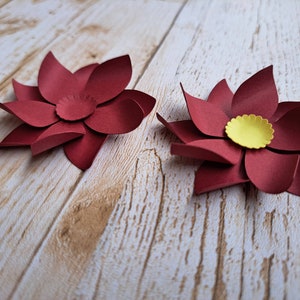 Violet flower/ Paper Flower Template/ SVG Vilet/ DIY Paper Flowers/ Violet Paper Flower Pattern with Tutorial/ 3D Violet/Easy DIY flower