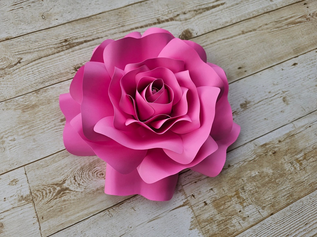 Paper Rose8 Templates Paper Flower Svg 3D Paper Flowers - Etsy