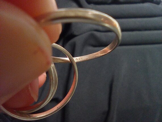 Vintage Handmade 925 Sterling silver ring, multi-… - image 9