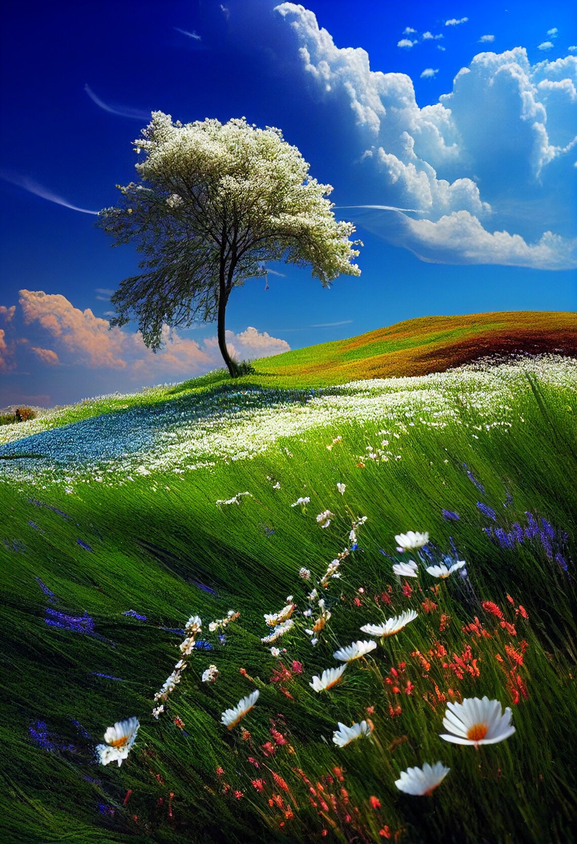 Bloom Into Spring Bloom Into Spring: Vibrant Meadow Digital Download - Etsy