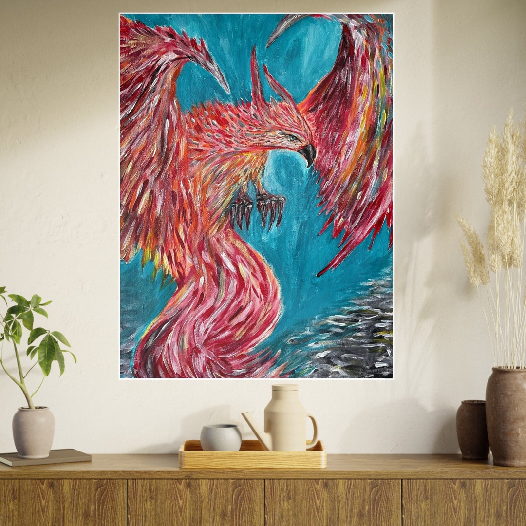 Fire Phoenix | Intuitive Painting | Visionary Art | Energetic Painting ...