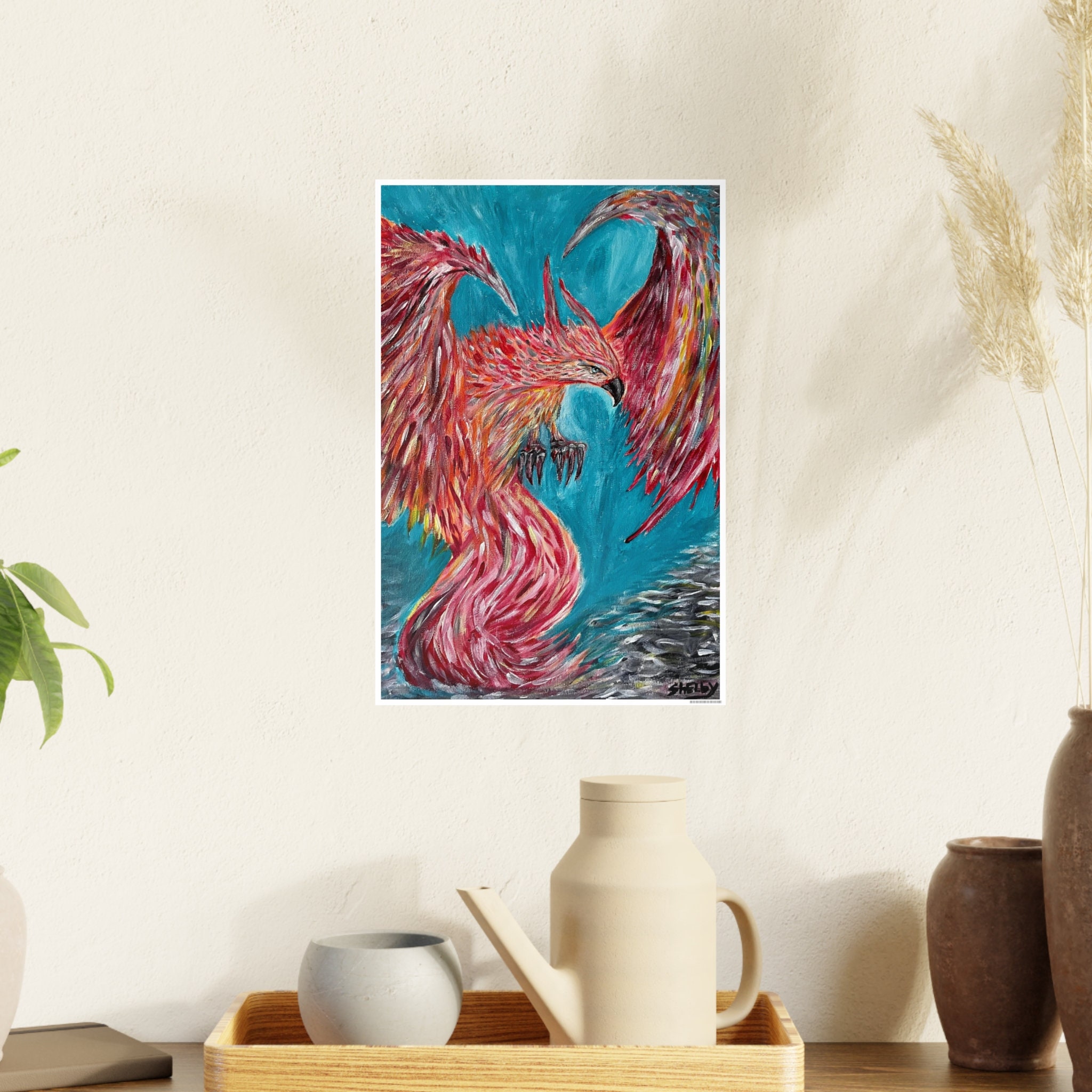 Fire Phoenix | Intuitive Painting | Visionary Art | Energetic Painting ...