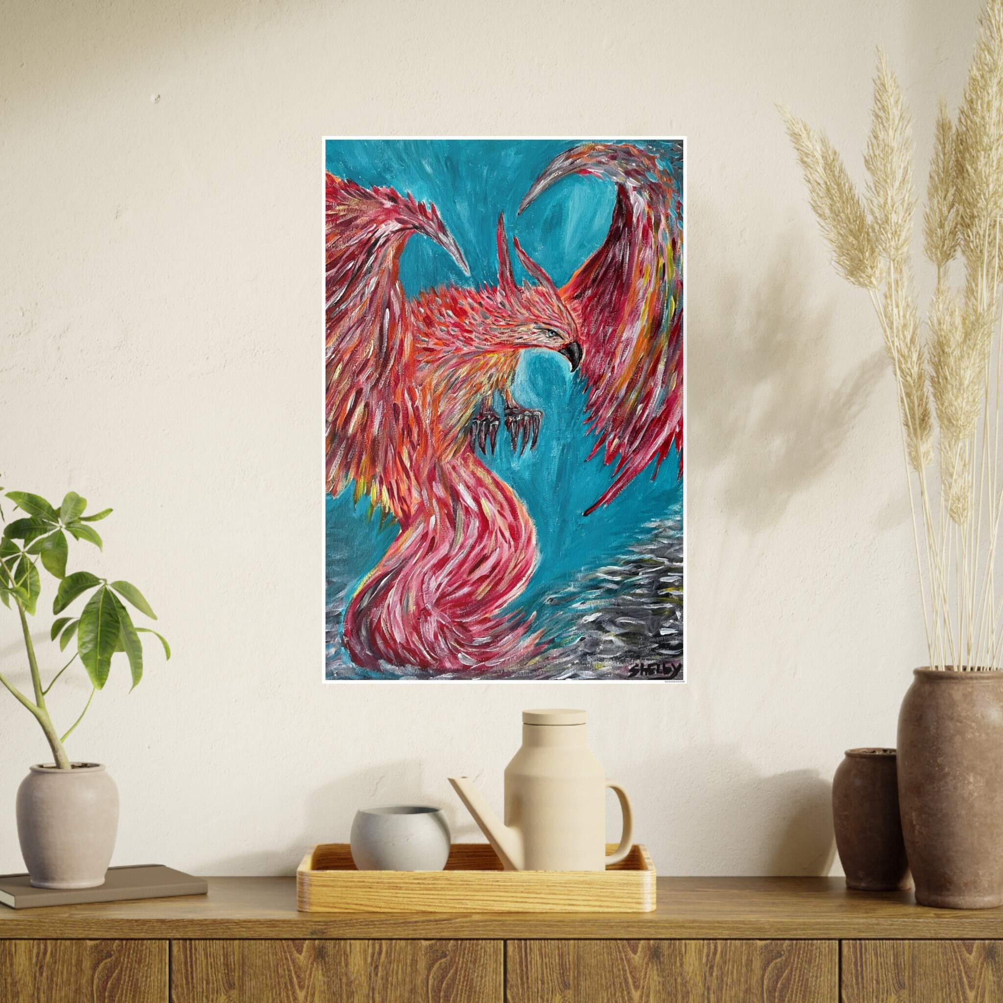 Fire Phoenix | Intuitive Painting | Visionary Art | Energetic Painting ...