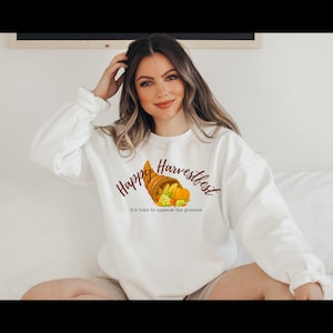 Happy Harvestfest The Sims Fall Thanksgiving Cozy Crewneck