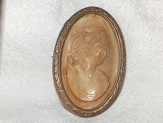 Gorgeous Victorian Cameo Large Oval Brooch Beauti… - image 2