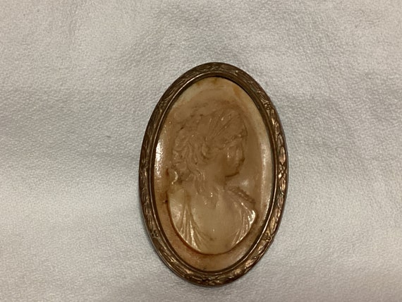 Gorgeous Victorian Cameo Large Oval Brooch Beauti… - image 5