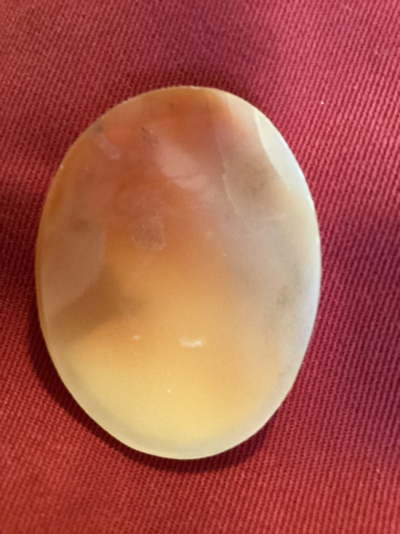 Antique Victorian Carved Shell Cameo: Woman with … - image 4