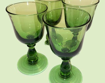 4 Mini Wine Water Goblets | Stemmed | Glassware Drinkware | Kitchen & Dining | Serving | Dinner Party | Gift | Thanksgiving | GoldRoom1