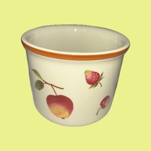 Bär- och fruktkruka | 1 pint | Longaberger keramik | Kök och matsal | Servering | Thanksgiving | Säsongsbetonad | Gåva | Middag | GoldRoom1
