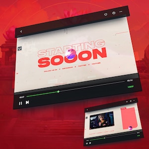 Valorant Animated Stream Overlay Template