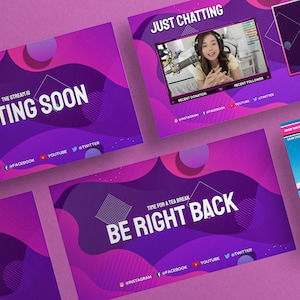 Abstract Clean Animated Stream Overlay | Abstract Overlay For Twitch And Youtube