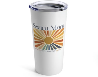 Swim Mom Tumbler 20oz, Swim Mom, Retro Cute Swim Mom Gift, Prezent dla Swim Mom, Prezent na Dzień Matki Swim Mom, Prezent dla Swim Team Mom