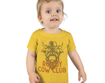 Western Boy/Girl Unisex Toddler T-shirt Rowdy Cow Club