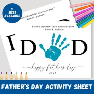 LDS Fathers Day Primary worksheet, lds activity sheet, instant download, lds primary activity, lds activity sheet, handprint activity