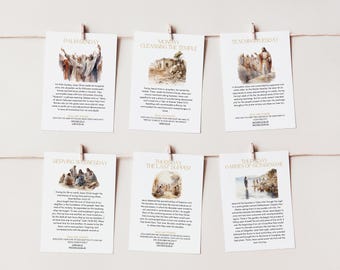 Schede di storie della Settimana Santa di Pasqua per i Santi degli Ultimi Giorni: Apprendimento in famiglia (download digitale)