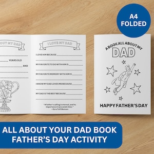 Folleto de actividades del Día del Padre de la primaria SUD - Folleto de la primaria SUD, folleto para colorear del día del padre SUD, descarga instantánea, sígueme