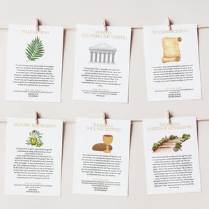 LDS Osterkarwoche Geschichten/Study Guide Cards - druckbare Karten für Osterlernen und Familienabend