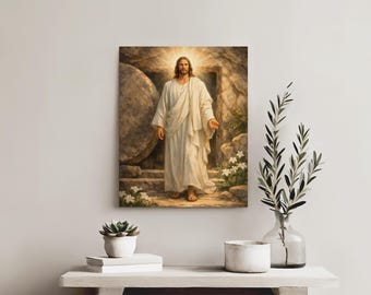 LDS Easter Print, Christian Easter Wall Art Printable, Scripture Wall Decor, Minimalist Religious Easter Decor, Instant Download