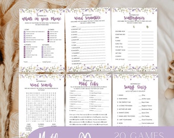 Mother's Day Games Bundle Templates - Game bundle, Mothers day, printable games, party games, mothers day bundle