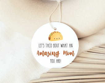 Mothers Day Gift Tag Template - Cute Mothers day gift tag, Gift for mom, funny quote gift tag, instant download