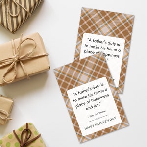 Imprimible para el Día del Padre SUD, tarjeta de ministración para el Día del Padre, folleto para el Día del Padre, regalo para papá, descarga instantánea, cita de los SUD