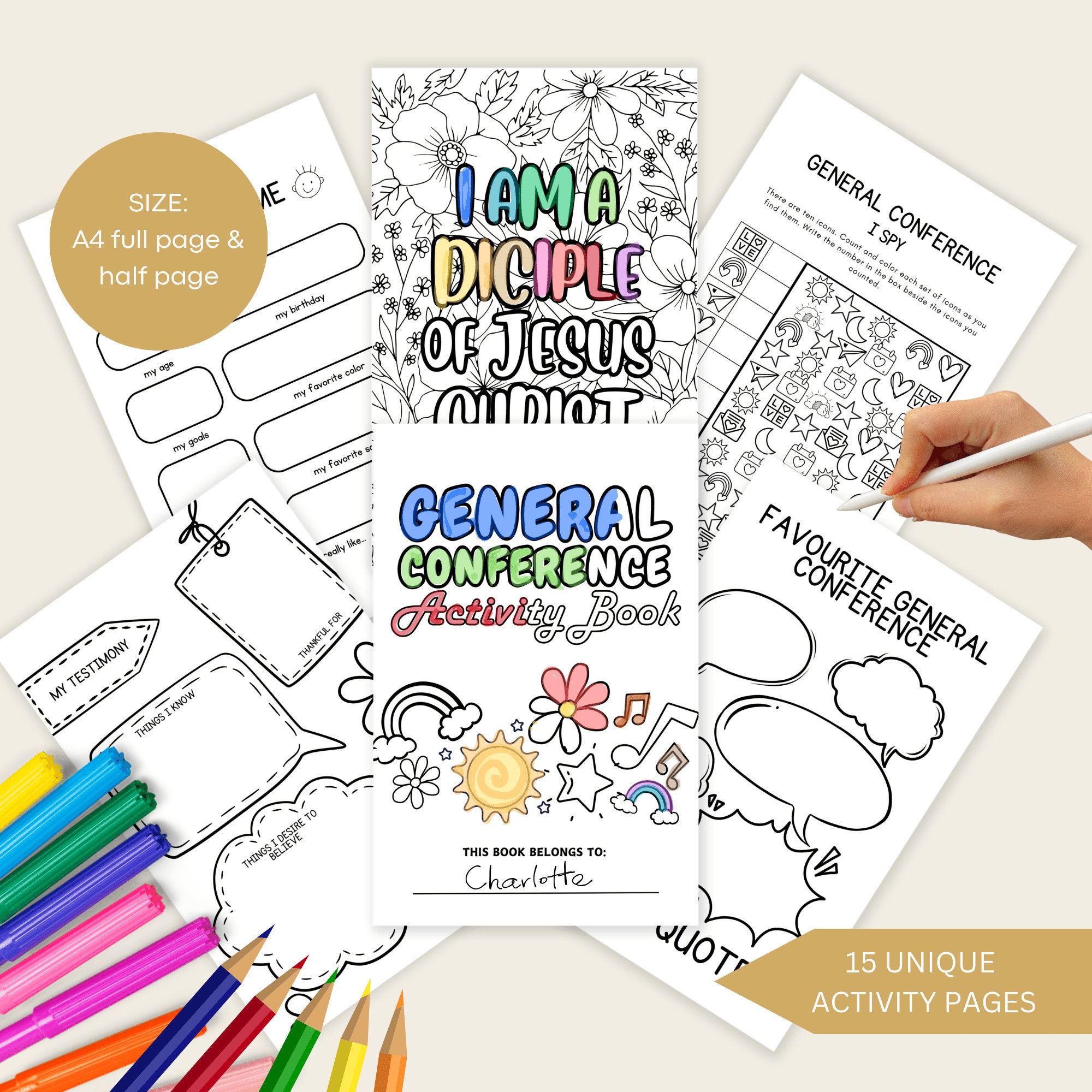 LDS Primary General Conference Activity Booklet - General Conference ...