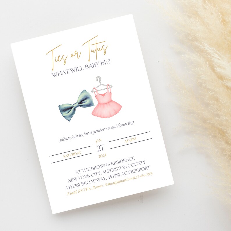 He Or She Gender Reveal Invitation Template Gender Reveal Party Invite He or she gender reveal invitation template gender reveal party invite