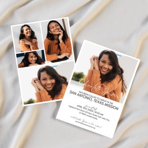 LDS Mission Farewell Invitation | Called to serve announcement invite, farewell invite lds, missionary invitation template