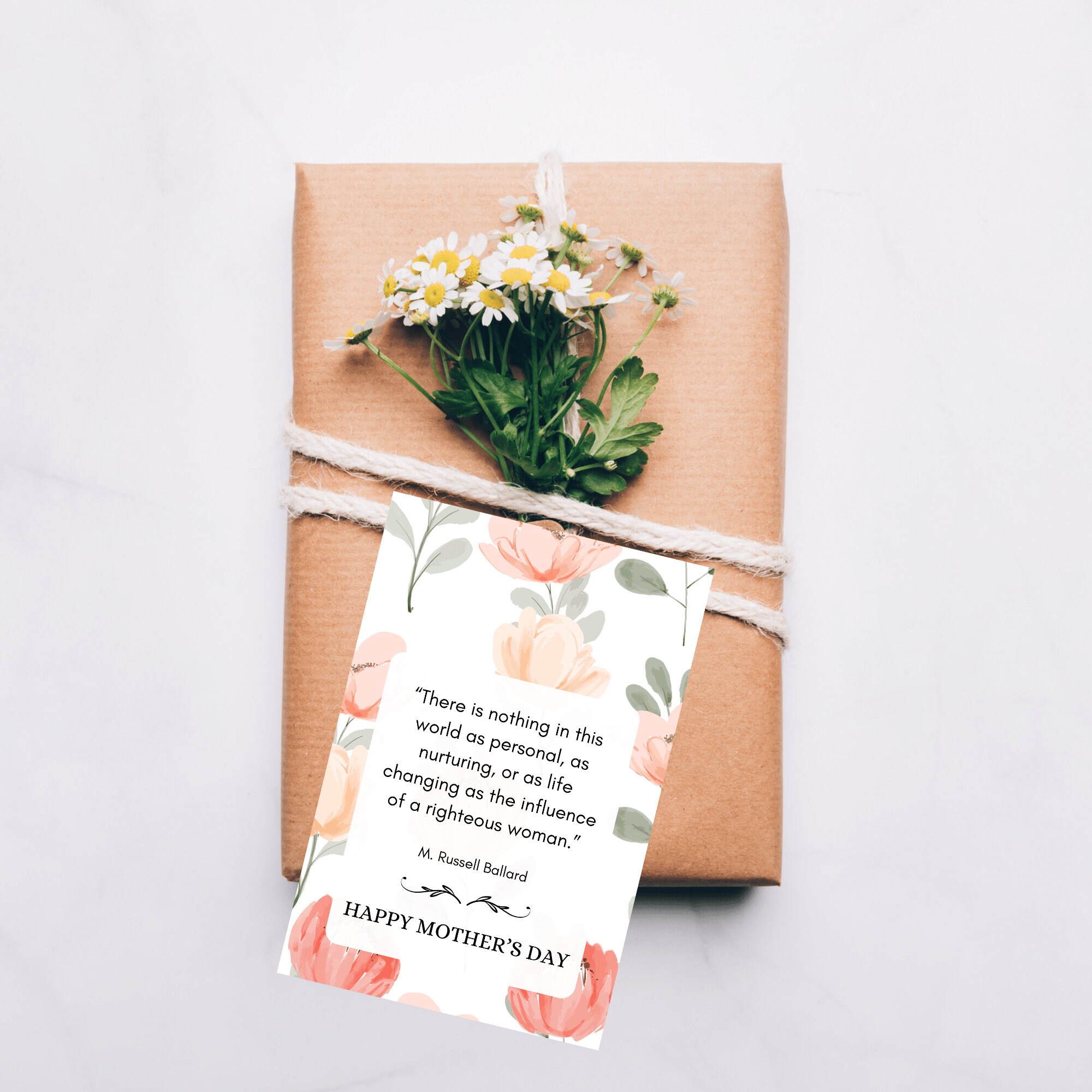LDS Mothers Day Printable, Mothers Day Ministering Card, Mothers Day ...