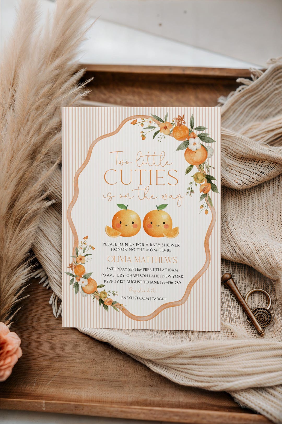 Little Cutie Baby Shower Invitations