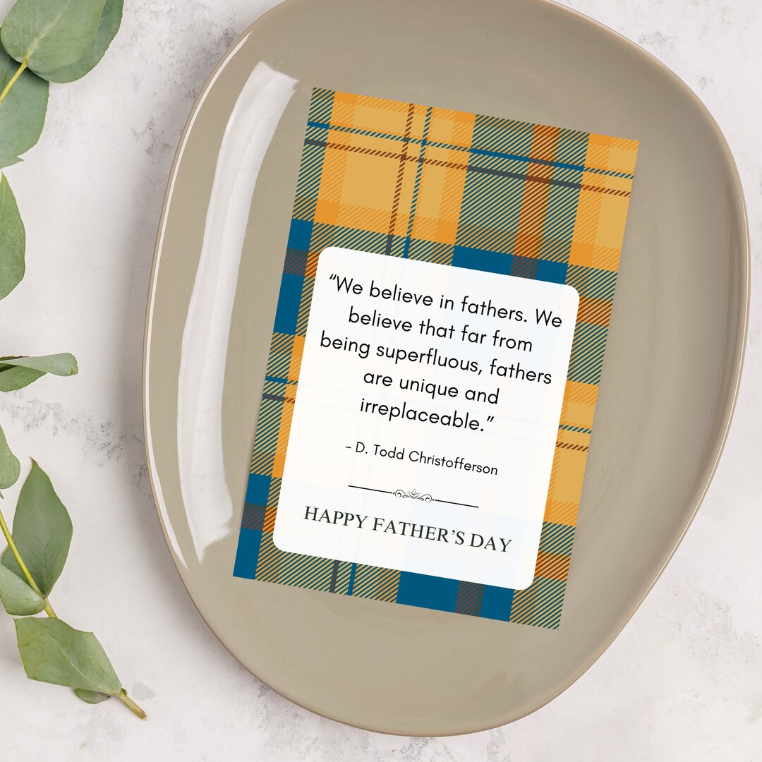 LDS Fathers Day Printable, Fathers Day Ministering Card, Fathers Day ...