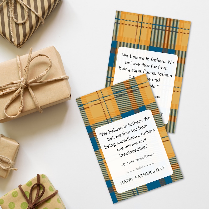 LDS Fathers Day Printable, Fathers Day Ministering Card, Fathers Day ...
