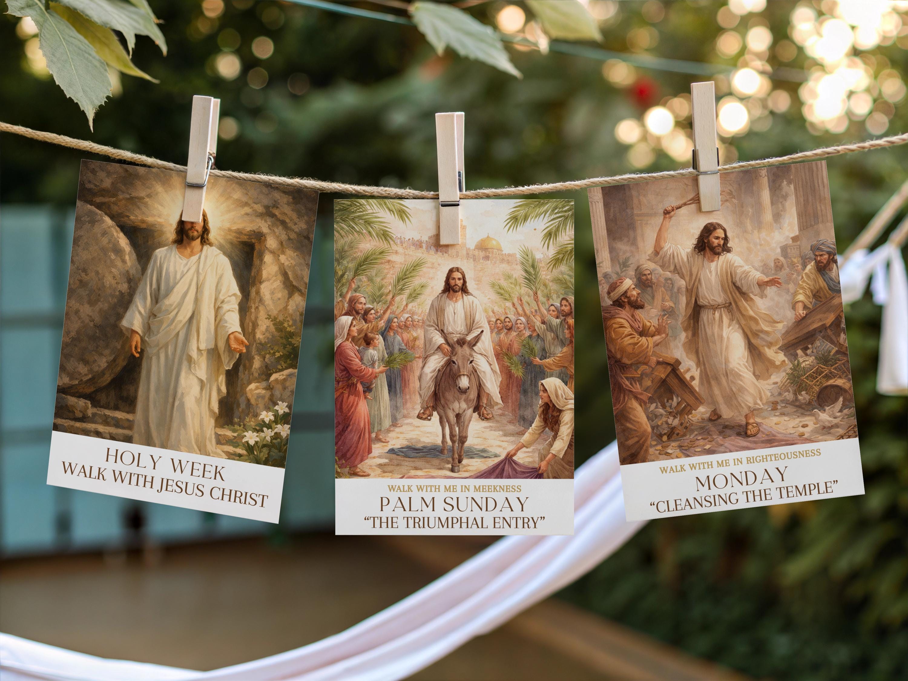 LDS Holy Week Story Cards - Walk With Jesus Christ, Easter Printable ...
