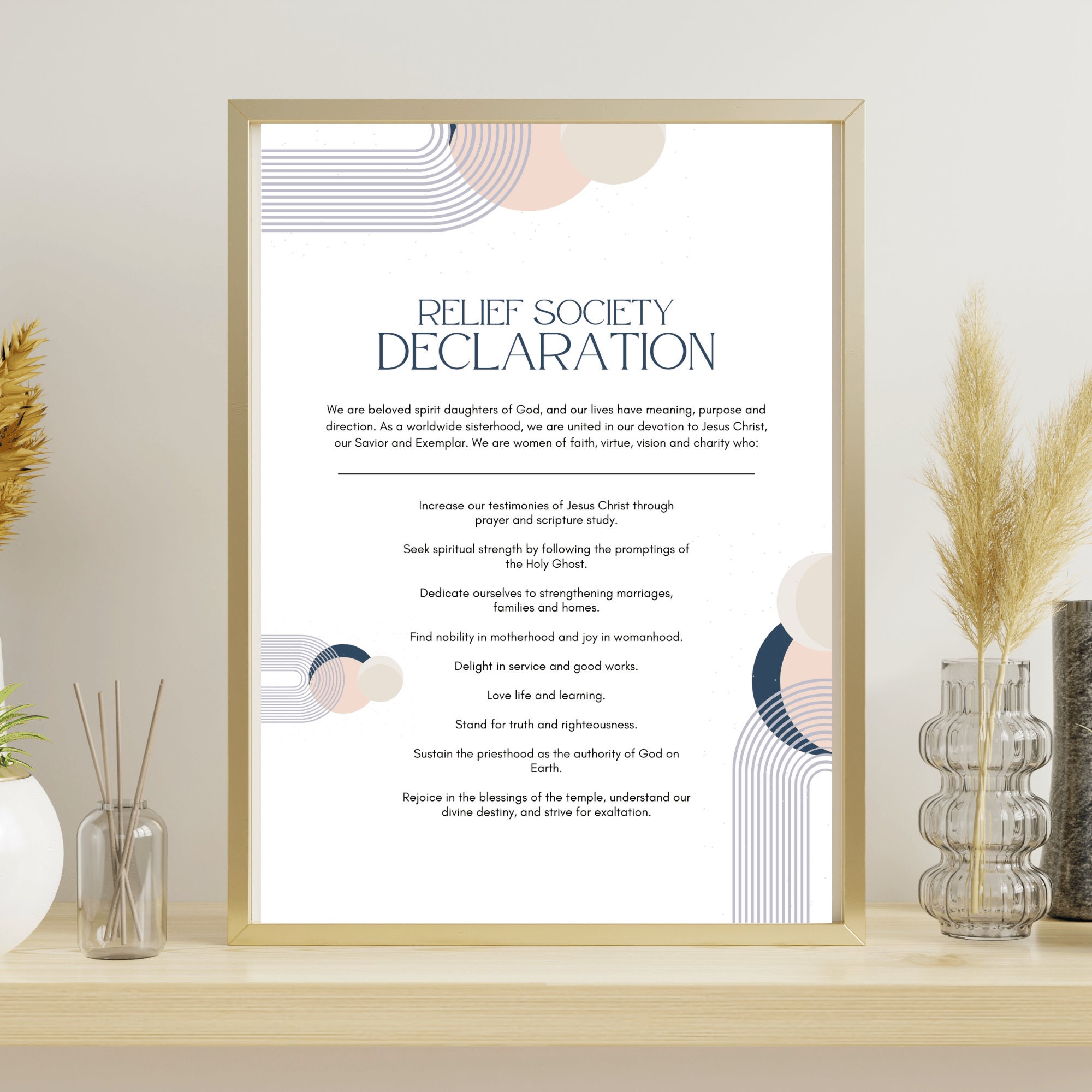 Relief Society Declaration Relief Society Declaration Printable ...