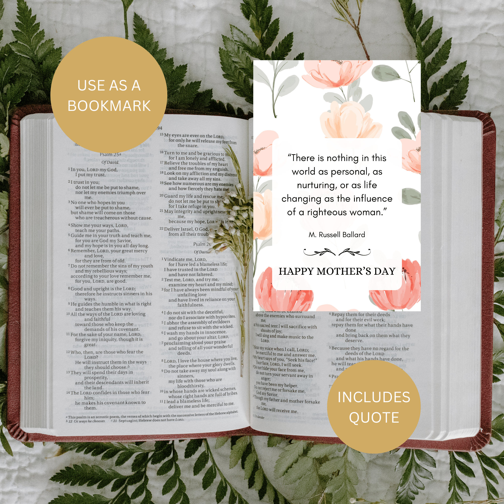 LDS Mothers Day Printable, Mothers Day Ministering Card, Mothers Day ...