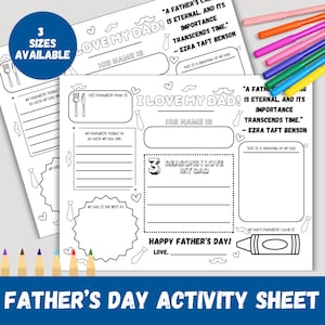 LDS Fathers Day Primary worksheet, lds activity sheet, instant download, lds primary activity, lds activity sheet,