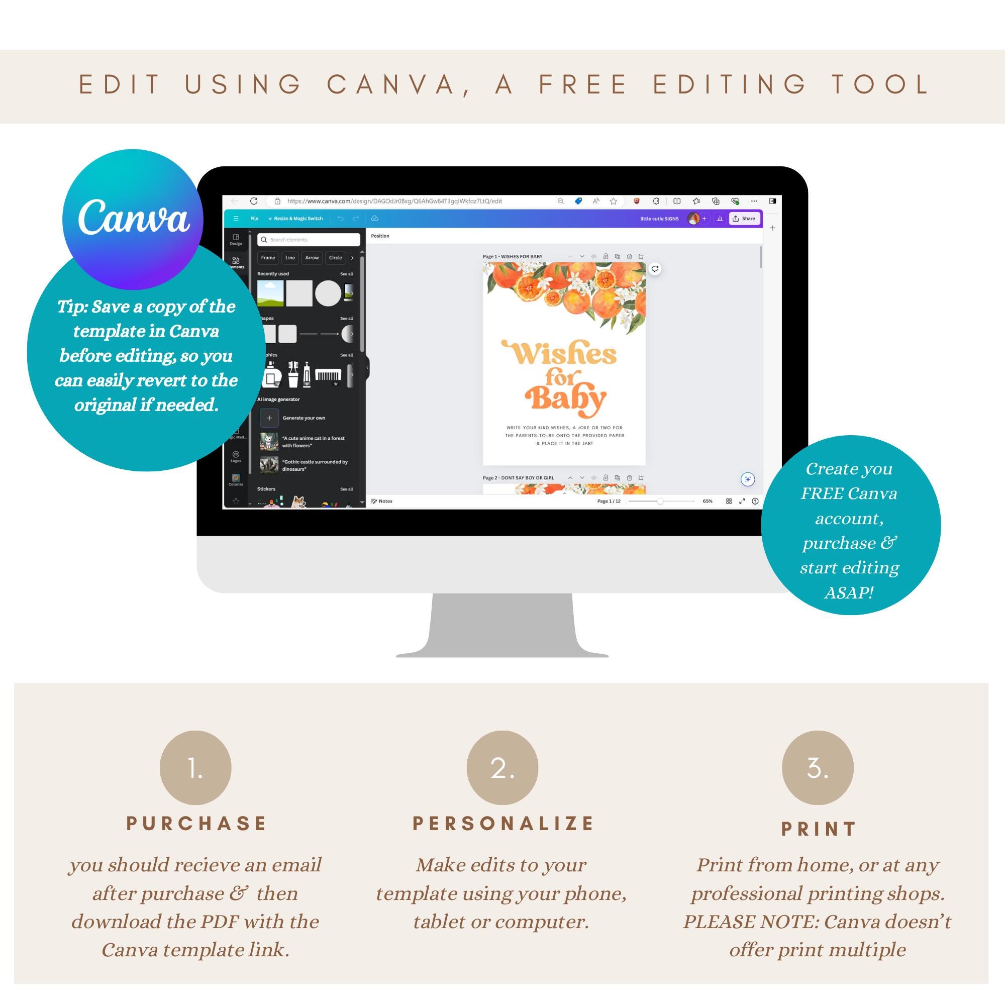 Little Putter Baby Shower Welcome Sign Template, Golf Baby Shower Sign ...