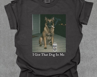 J'ai ce chien en moi, chemise malinois belge, chemise pour chien rigolote, cadeau pour amoureux des chiens, chemise meme rigolote, t-shirt vintage Comfort Colors®