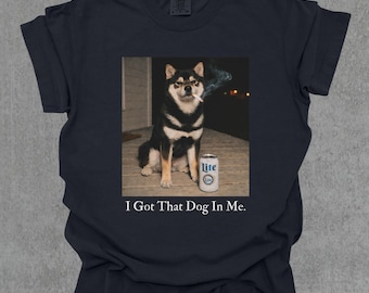 J'ai ce chien en moi, chemise pour chien shiba inu, chemise pour maman chien drôle, cadeau pour amoureux des chiens, chemise meme drôle, t-shirt vintage Comfort Colors®