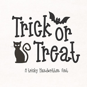 トリック・オア・トリート フォント、ハロウィーン フォント、不気味なフォント、ゴースト フォント、魔女フォント、Cricut 用フォント、Procreate フォント、Canva フォント、スクリプト フォント。