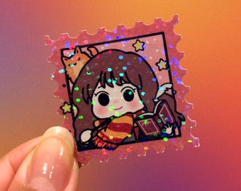 Wizard Sticker, Wizard School, Magic School, Magic Sticker, Holographic Sticker, Cute Sticker, Kawaii Sticker, Laptop Kindle, Bottle Sticker