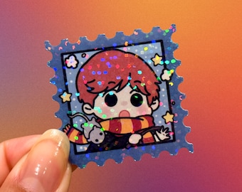 Wizard Sticker, Wizard School, Magic School, Magic Sticker, Holographic Sticker, Cute Sticker, Kawaii Sticker, Laptop Kindle, Bottle Sticker